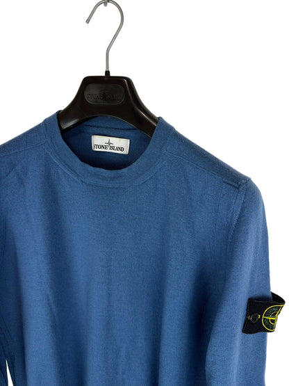 Maglione blu in lana Stone Island - Taglia S - foto 2