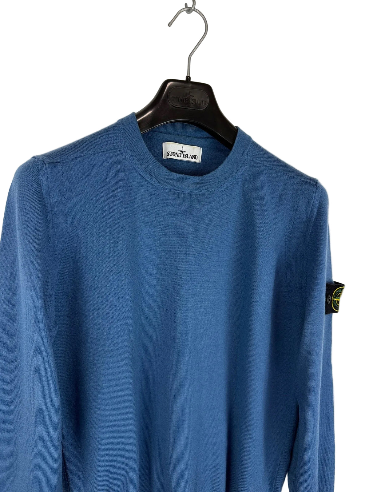 Maglione blu in lana Stone Island - Taglia S - foto 3