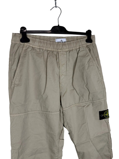 Pantaloni cargo beige regular fit Stone Island - Taglia W32 - foto 3