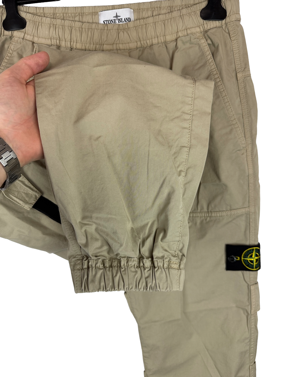 Pantaloni cargo beige regular fit Stone Island - Taglia W32 - foto 7