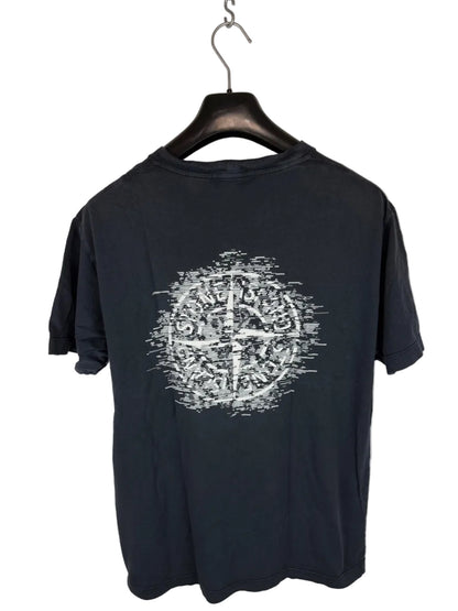 T-shirt nera con stampa Stone Island SS/2023 - Taglia L - foto 1