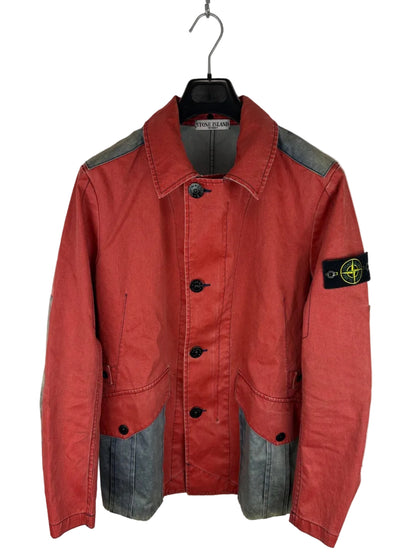 Giacca rossa in cotone e seta con fil di ferro 2010 Stone Island - Taglia L - foto 5