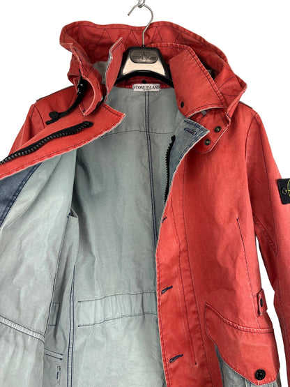 Giacca rossa in cotone e seta con fil di ferro 2010 Stone Island - Taglia L - foto 6