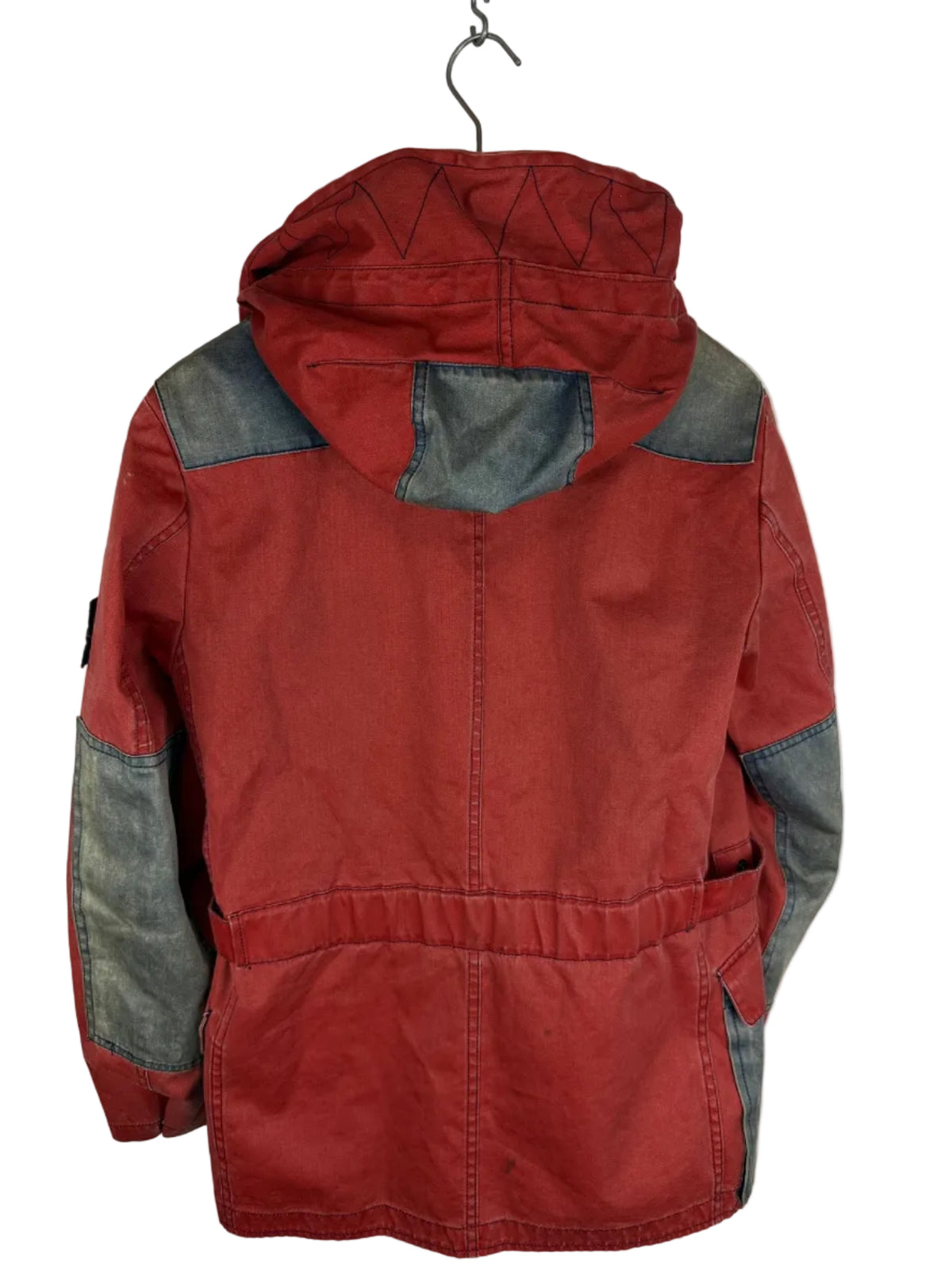 Giacca rossa in cotone e seta con fil di ferro 2010 Stone Island - Taglia L - foto 7