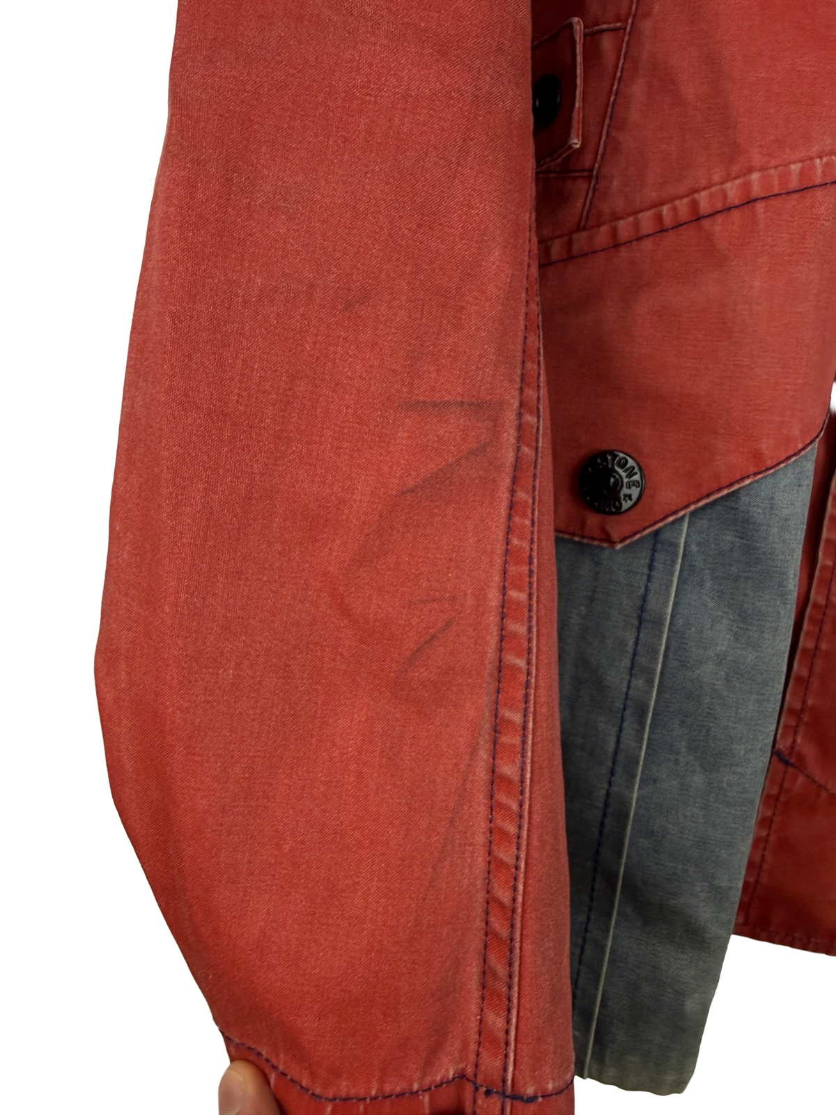 Giacca rossa in cotone e seta con fil di ferro 2010 Stone Island - Taglia L - foto 11