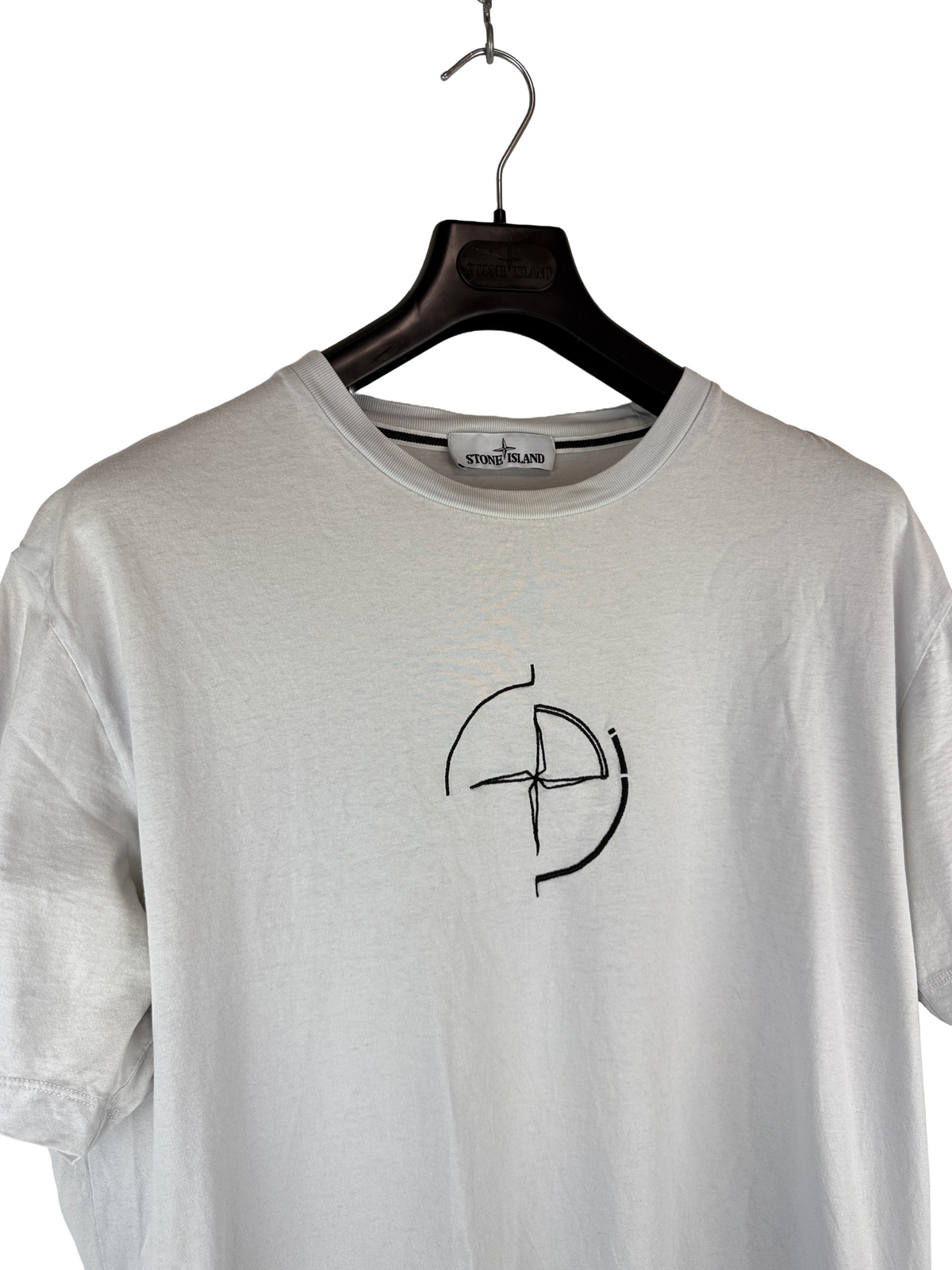 T-shirt grigia con stampa Stone Island - Taglia XXL