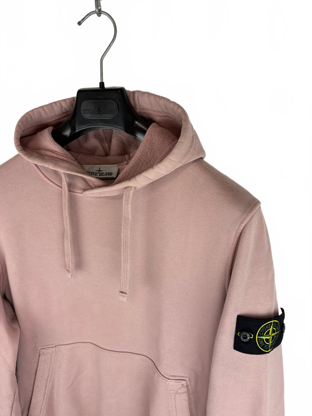 Felpa rosa con cappuccio Stone Island - Taglia M - foto 2