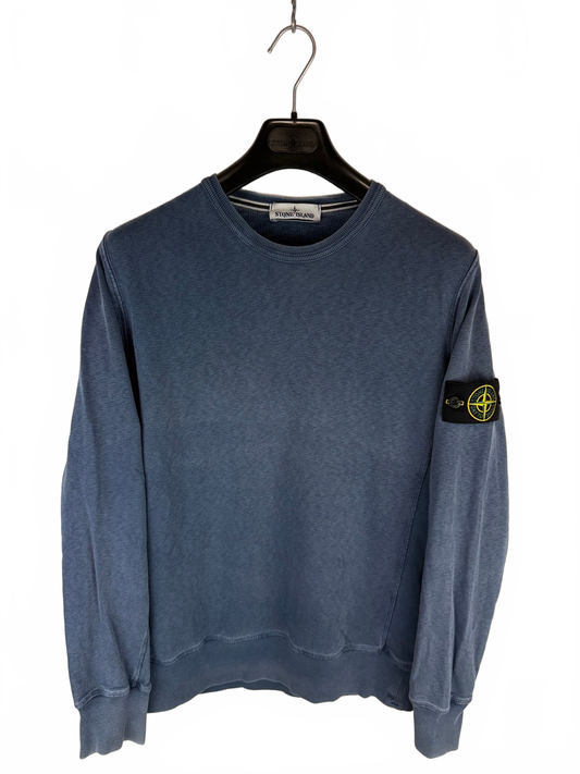 Felpa blu girocollo Stone Island - Taglia M - foto 1